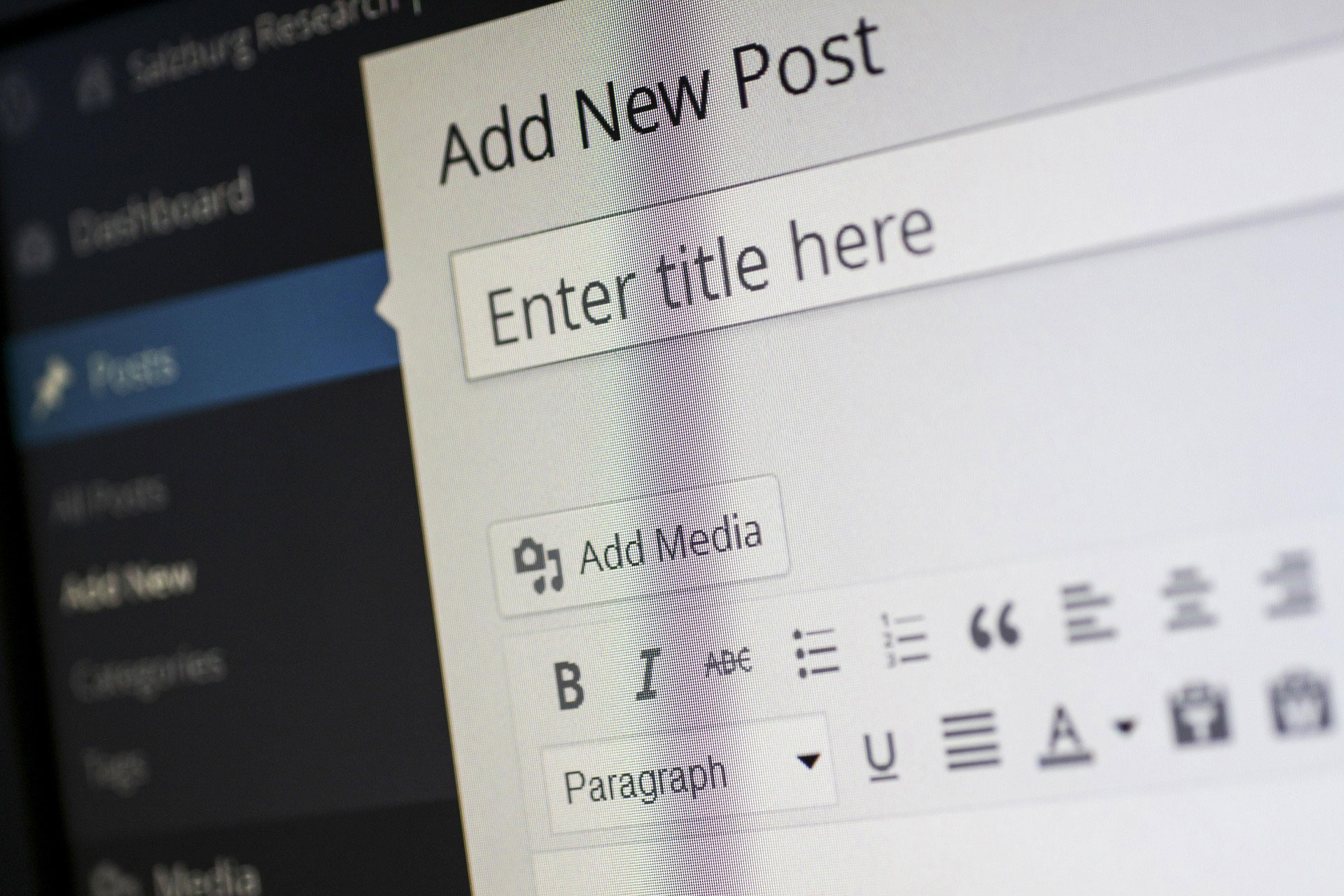 How to create a blog with WordPress