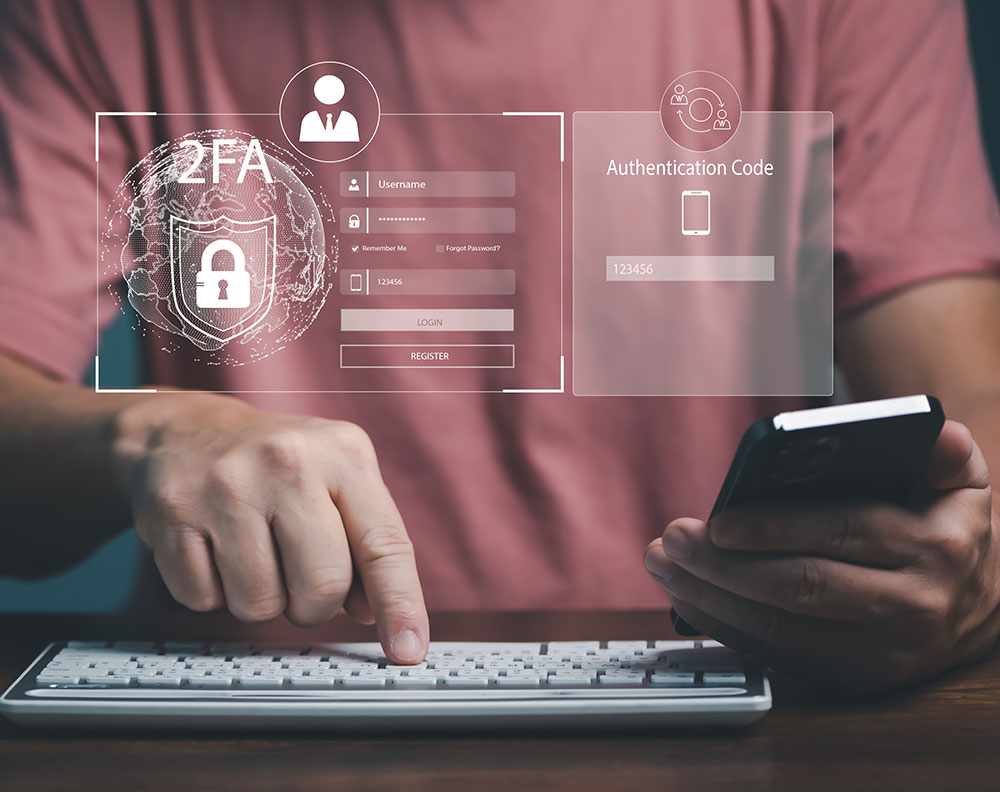 Use 2 factor authentication